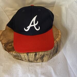 OC Sports MLB ATLANTA BRAVES Logo Cap Adult Adjustable OSFM BLUE Hat
